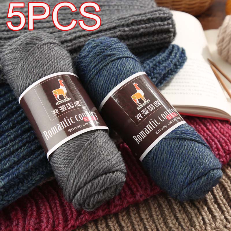 Wool Glove Lined - 5PCS total 500g Hand knitting Alpaca