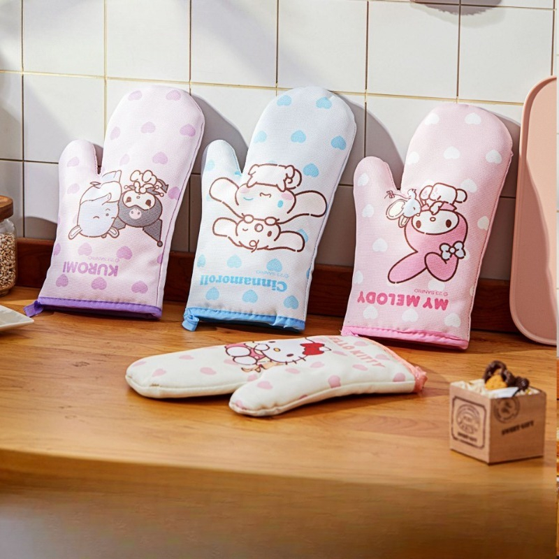 Heat Resistant Glove - Cute Cartoon Oven Mitts Heat Resistant