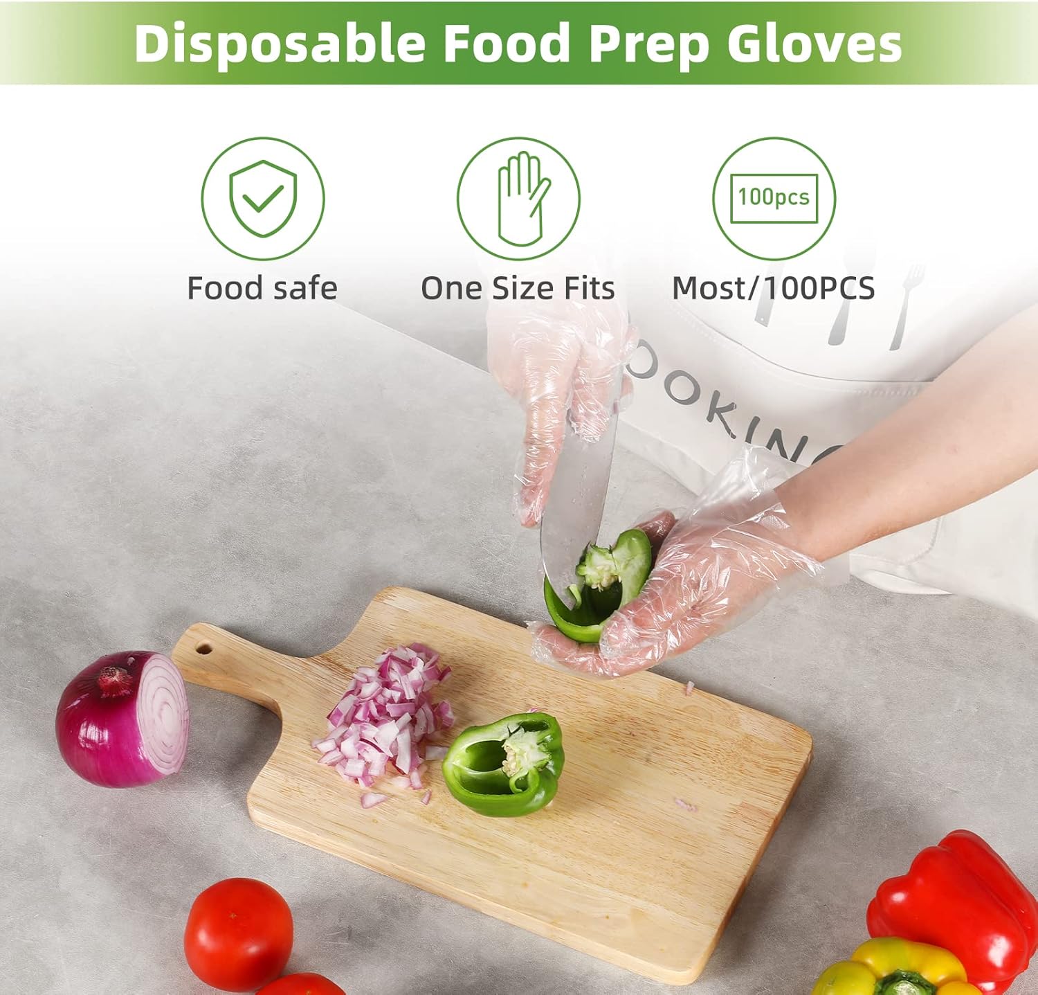 100 Pcs Plastic Disposable Glo - Rubber Glove Cleaning recensione e prezzo
