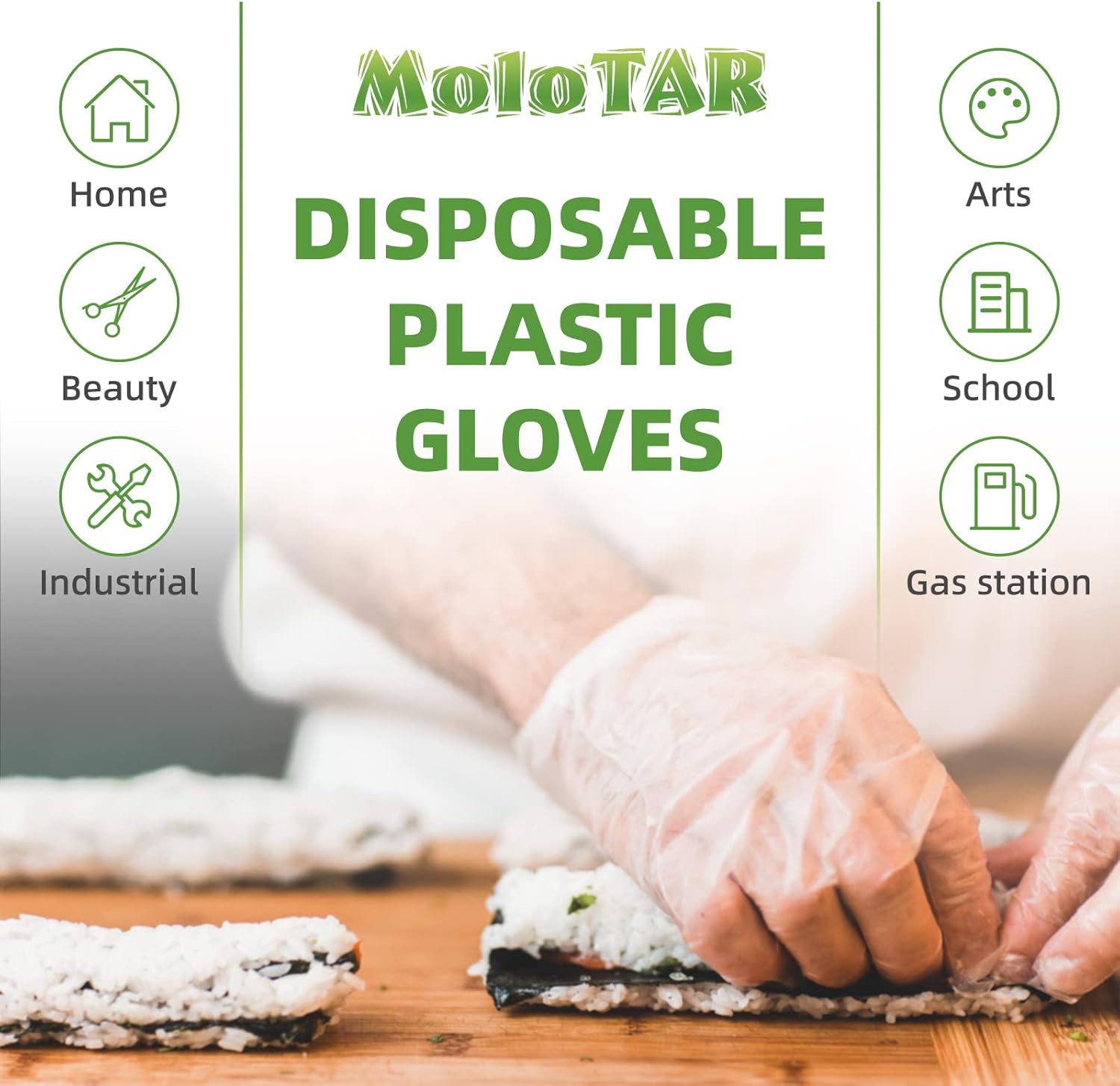 100 Pcs Plastic Disposable Glo - Rubber Glove Cleaning recensione e prezzo