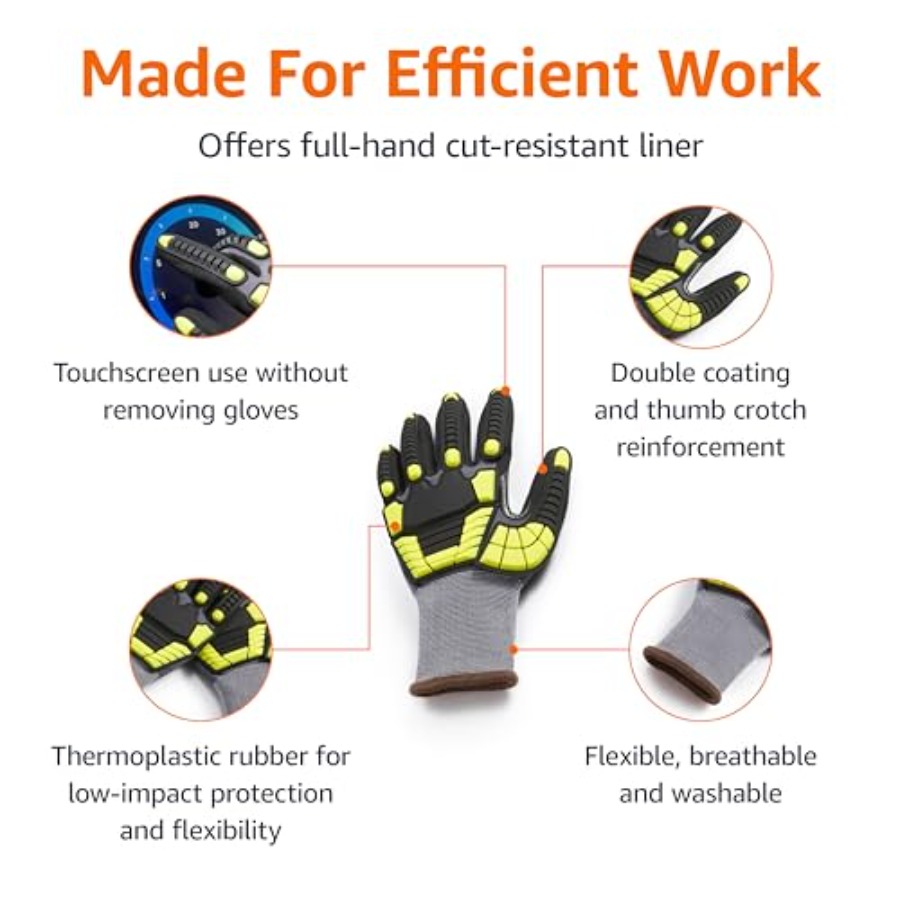 Safety work gloves for industr - Work Glove Impact recensione e prezzo