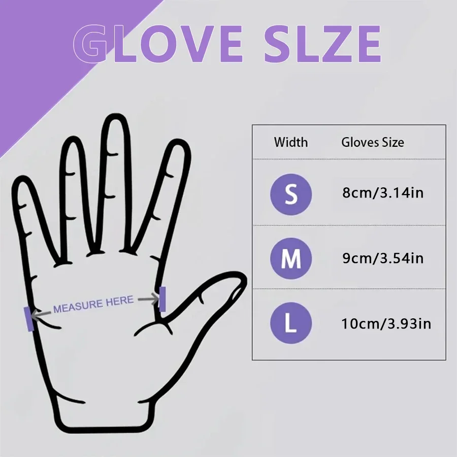 10/20/50/100PCS Purple Disposa - Nitrile Mechanic Glove recensione e prezzo