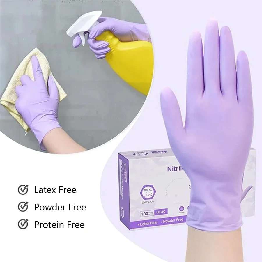 10/20/50/100PCS Purple Disposa - Nitrile Mechanic Glove recensione e prezzo