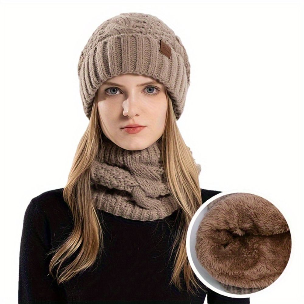 Soft Winter Beanie Hat Scarf S - Wool Glove Lined recensione e prezzo