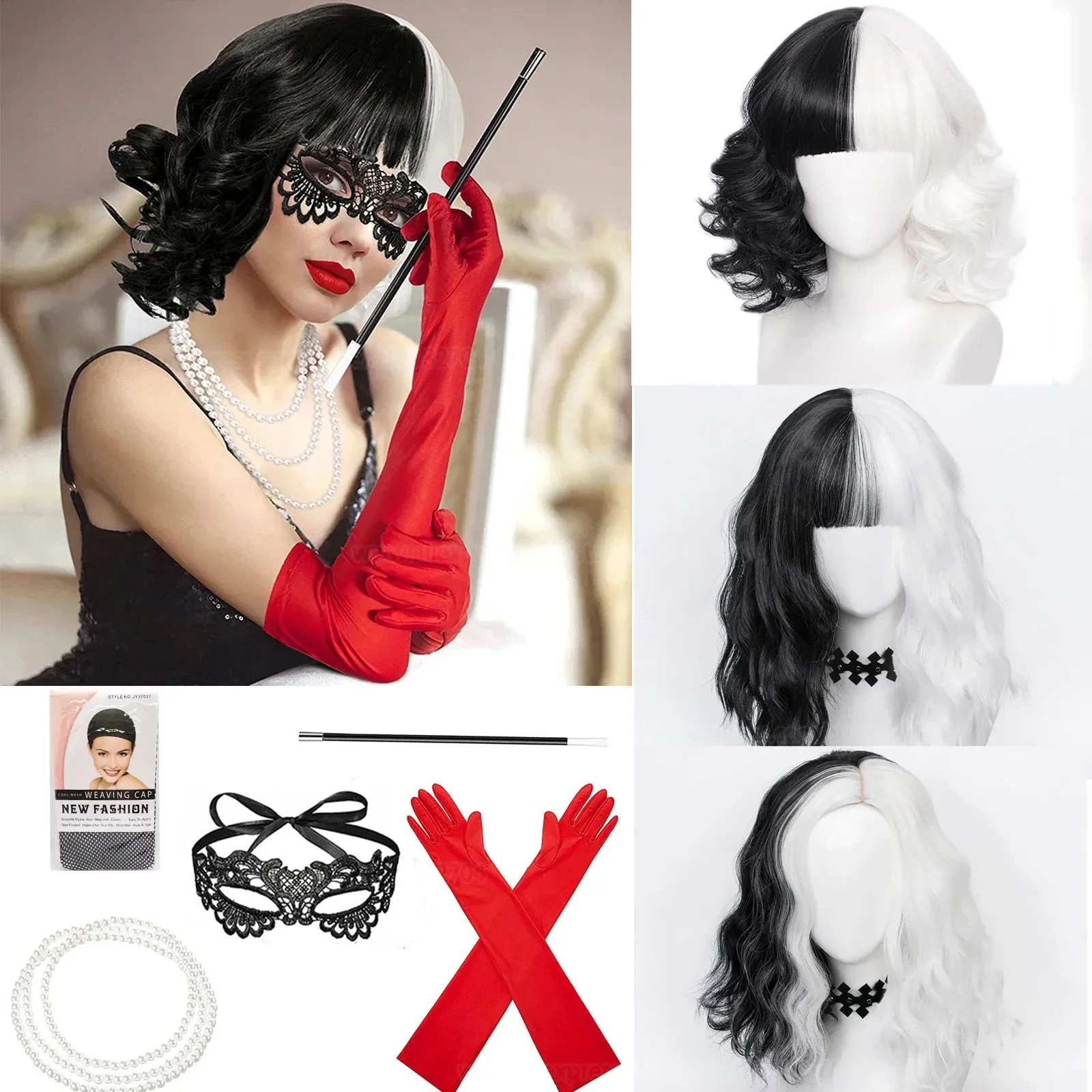 Anime Cruella de Vil Cosplay W - Heat Resistant Glove recensione e prezzo