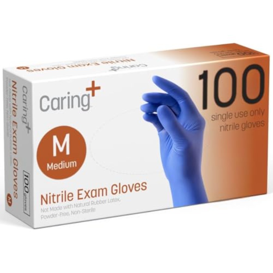 Caring Nitrile Exam Gloves, Bl - Exam Glove Nitrile recensione e prezzo
