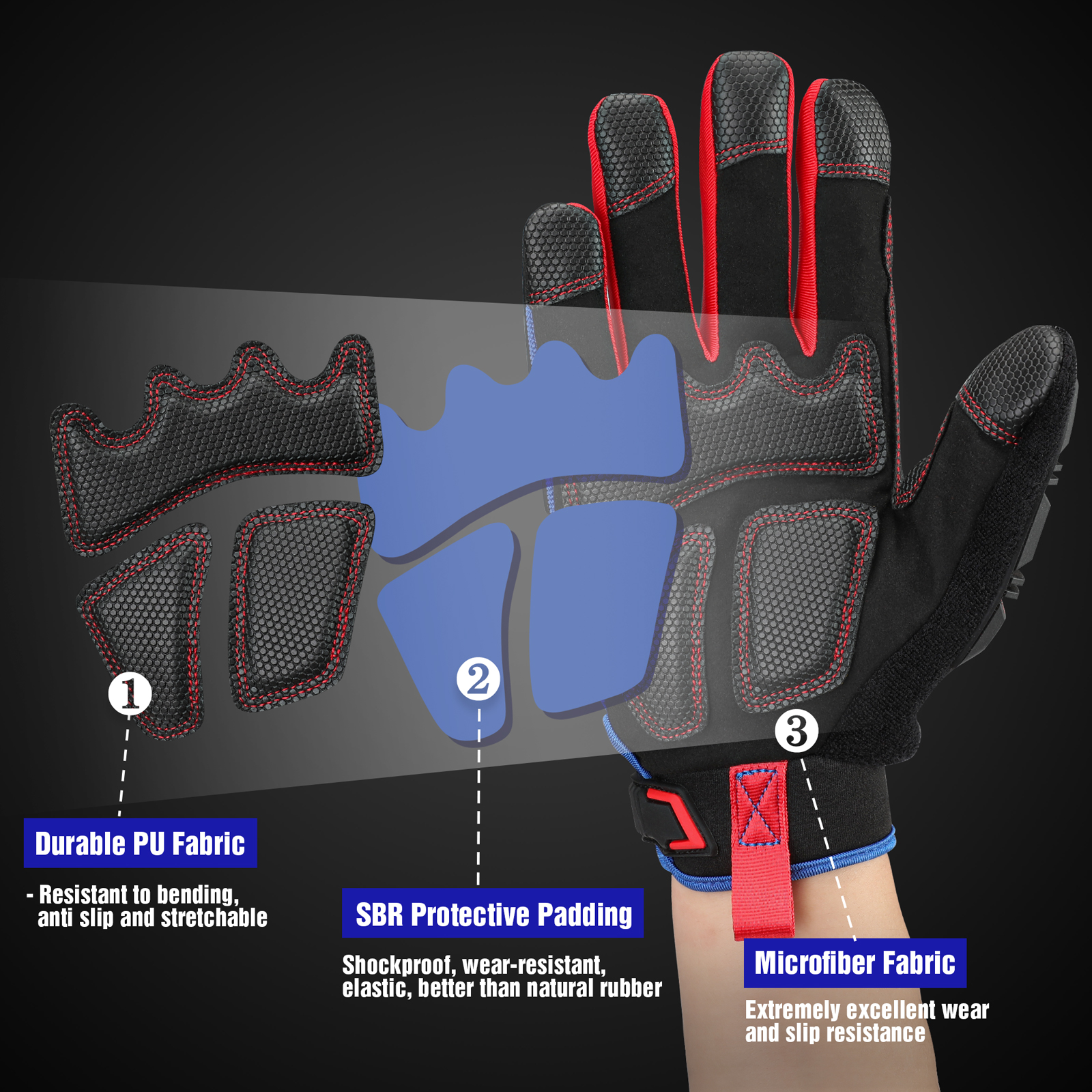 WORKPRO Heavy-duty Work Gloves - Work Glove Impact recensione e prezzo