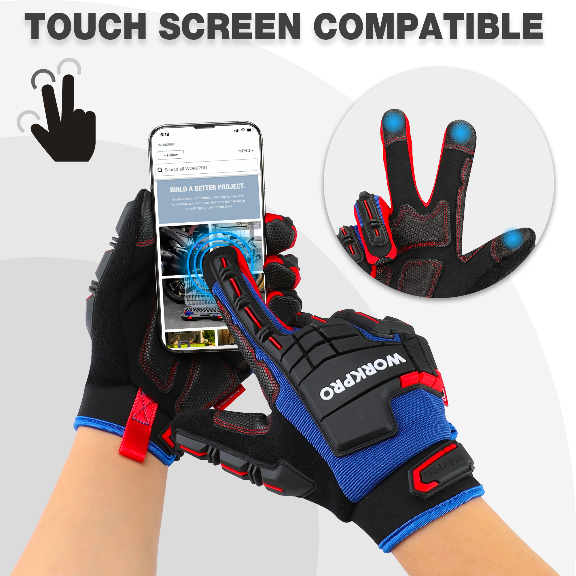 WORKPRO Heavy-duty Work Gloves - Work Glove Impact recensione e prezzo