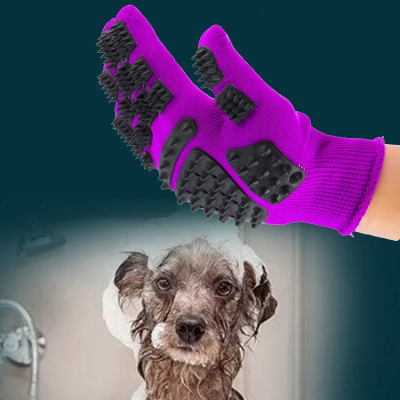 1PC Pet Hair Grooming Gloves C - Rubber Glove Cleaning recensione e prezzo