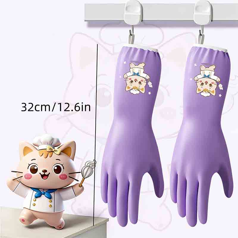 1 pair of household cleaning a - Dish Glove Rubber recensione e prezzo