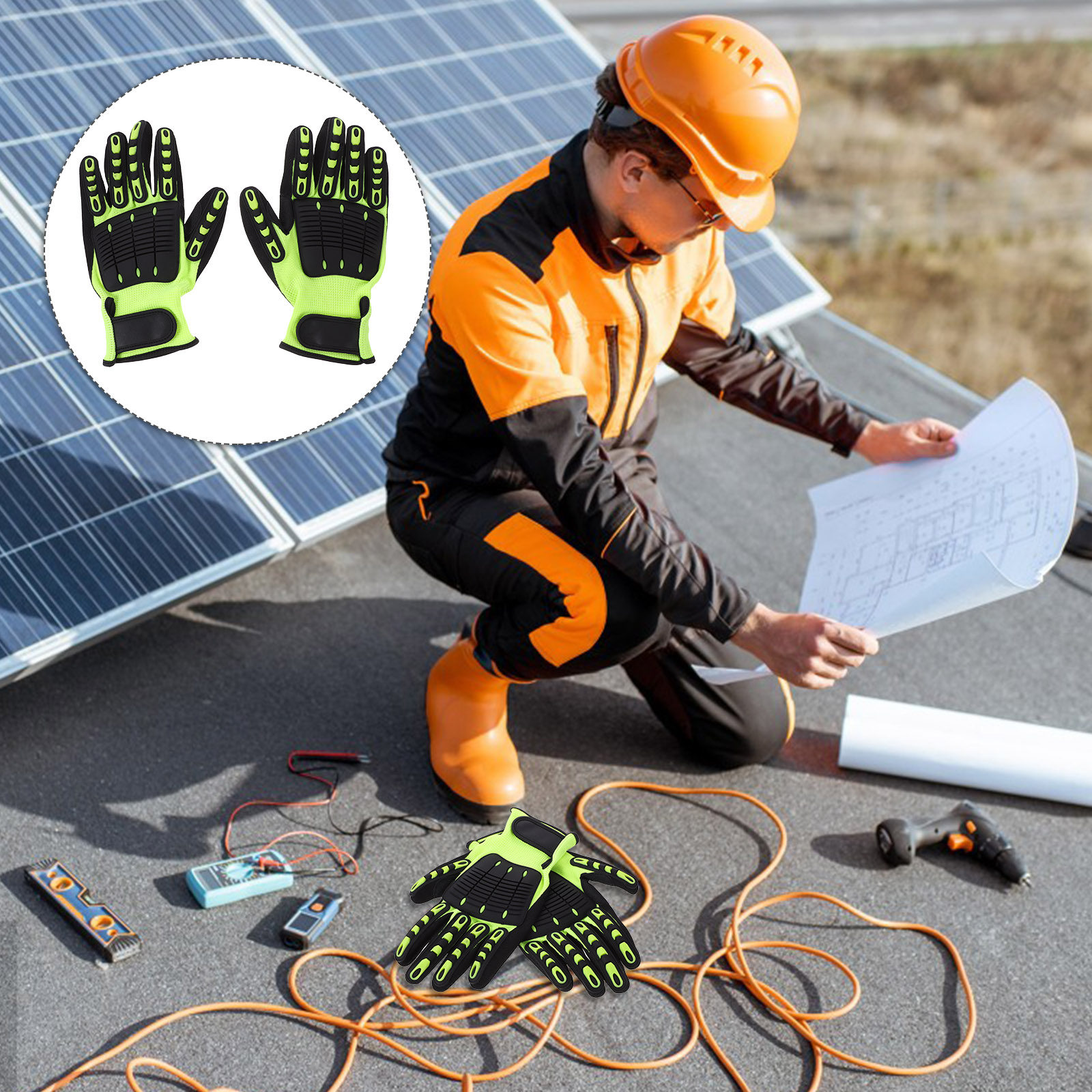 1Pair Heavy Duty Cut Resistant - Work Glove Impact recensione e prezzo
