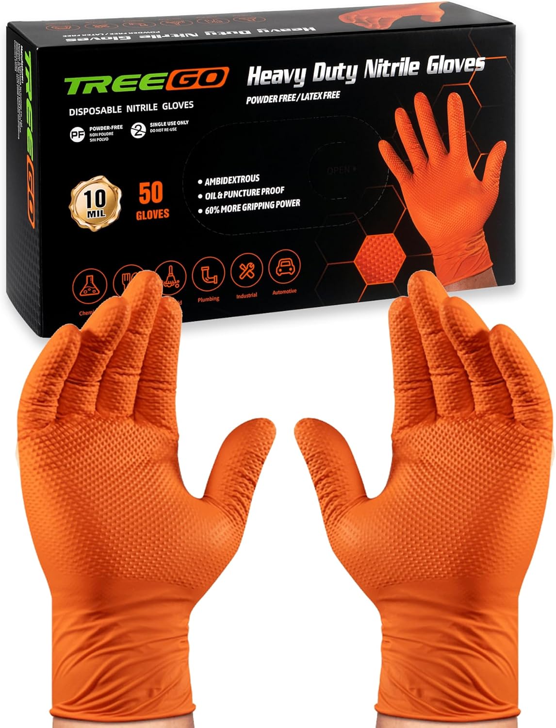 10 Mil Nitrile Gloves XL - Hea - Latex Disposable Glove recensione e prezzo