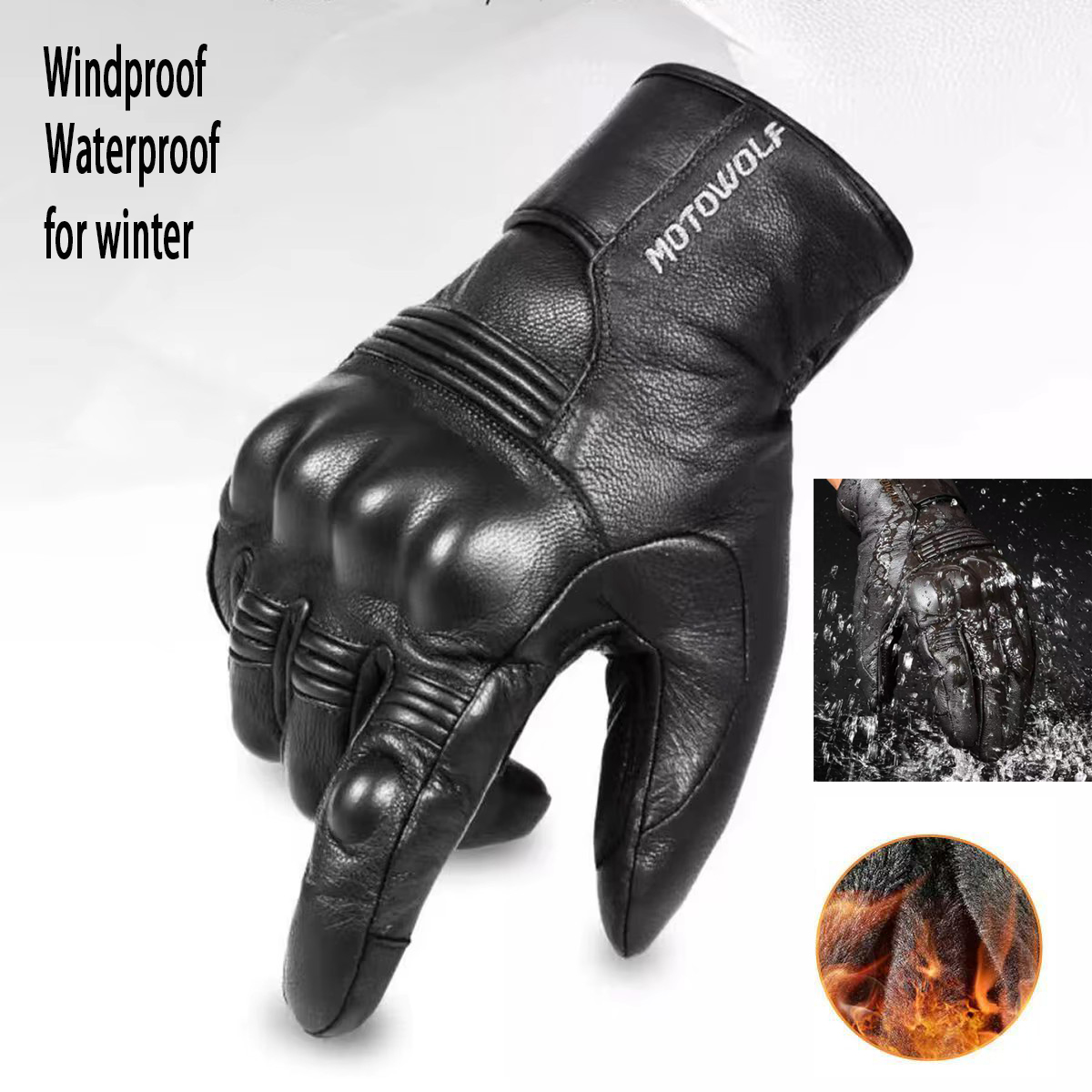 Leather Motorcycle Gloves Men' - Motorcycle Glove Knuckle recensione e prezzo