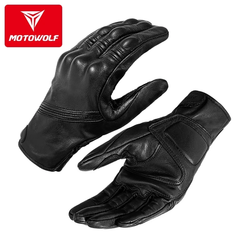 Leather Motorcycle Gloves Men' - Motorcycle Glove Knuckle recensione e prezzo