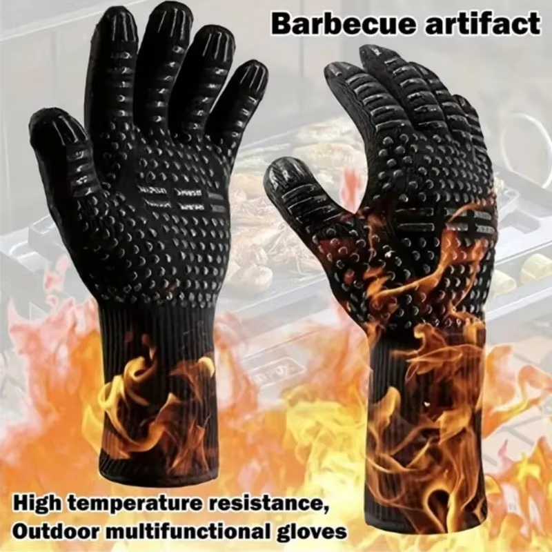 One Piece BBQ Gloves High Temp - Oven Mitt Silicone recensione e prezzo