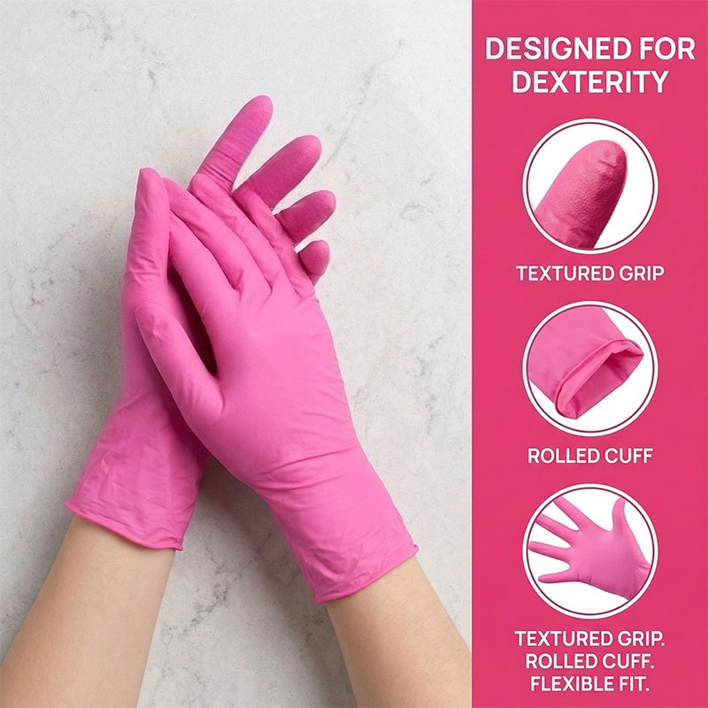 10-100PCS Pink Nitrile Disposa - Nitrile Mechanic Glove recensione e prezzo