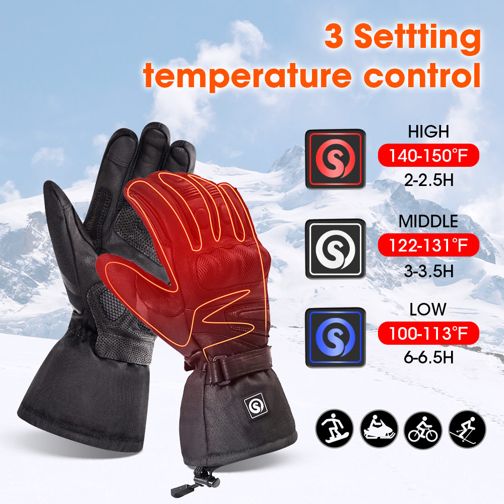 Snow Deer Winter Electric Heat - Ski Glove Waterproof recensione e prezzo