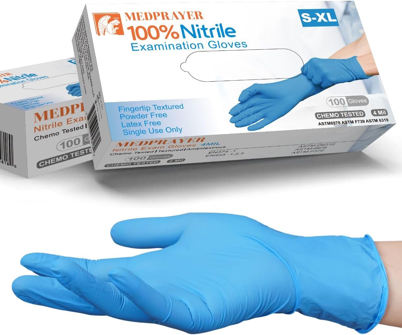 4 Mil Nitrile Exam Gloves, Lat - Exam Glove Nitrile recensione e prezzo