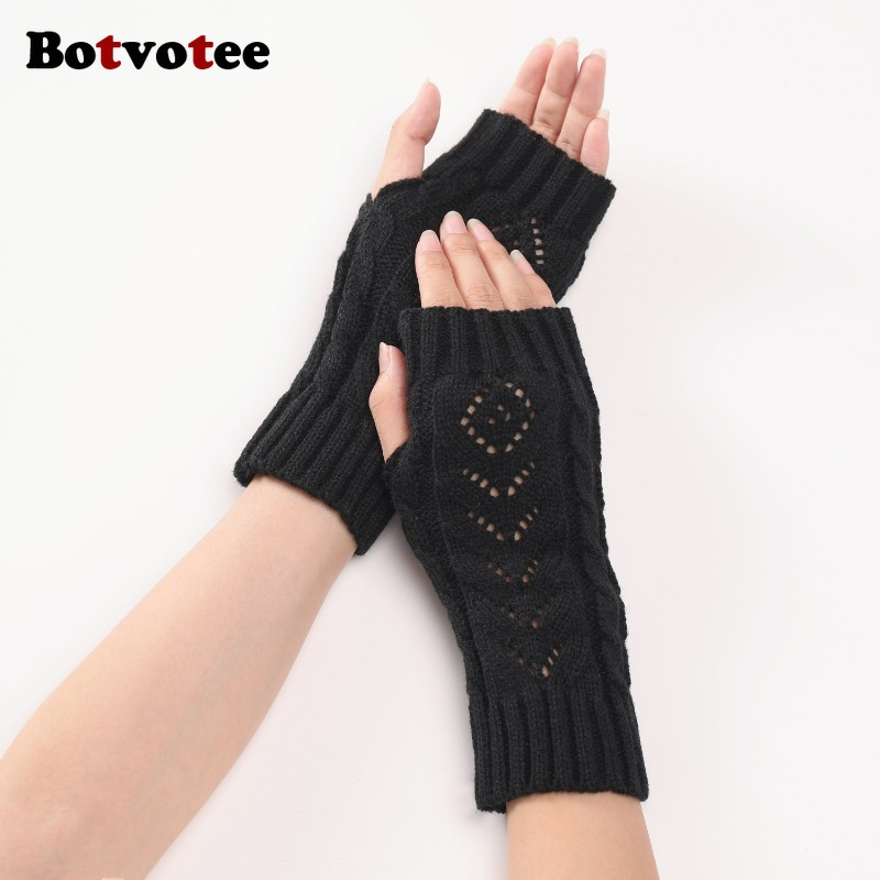 Botvotee Y2k Accessories Free  - Fingerless Glove Knit recensione e prezzo