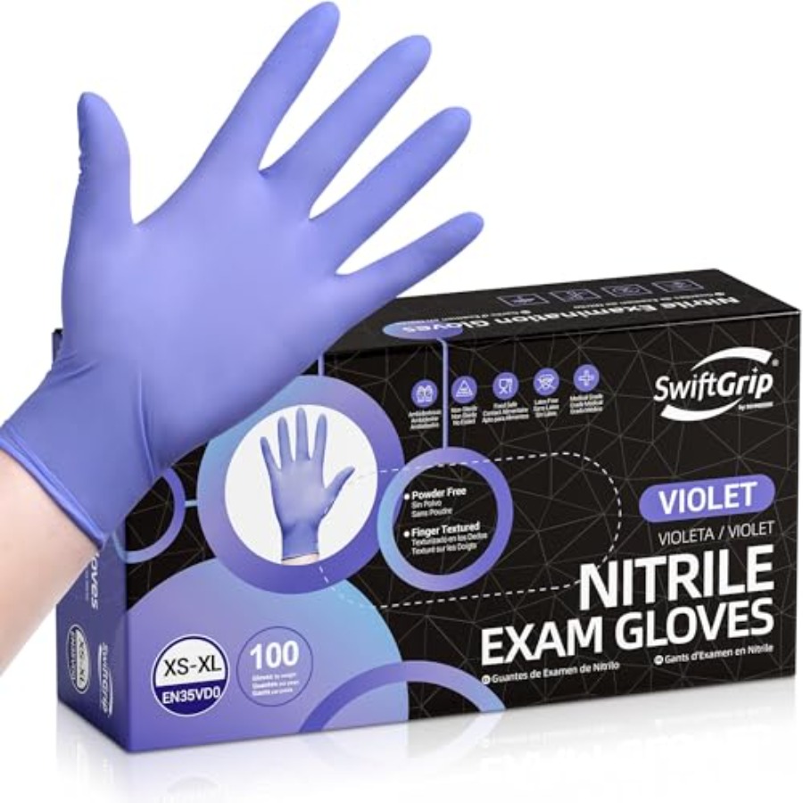 SwiftGrip Disposable Nitrile E - Exam Glove Nitrile recensione e prezzo