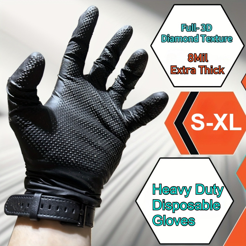 Extra Thick 8 Mil  Heavy Duty  - Nitrile Mechanic Glove recensione e prezzo