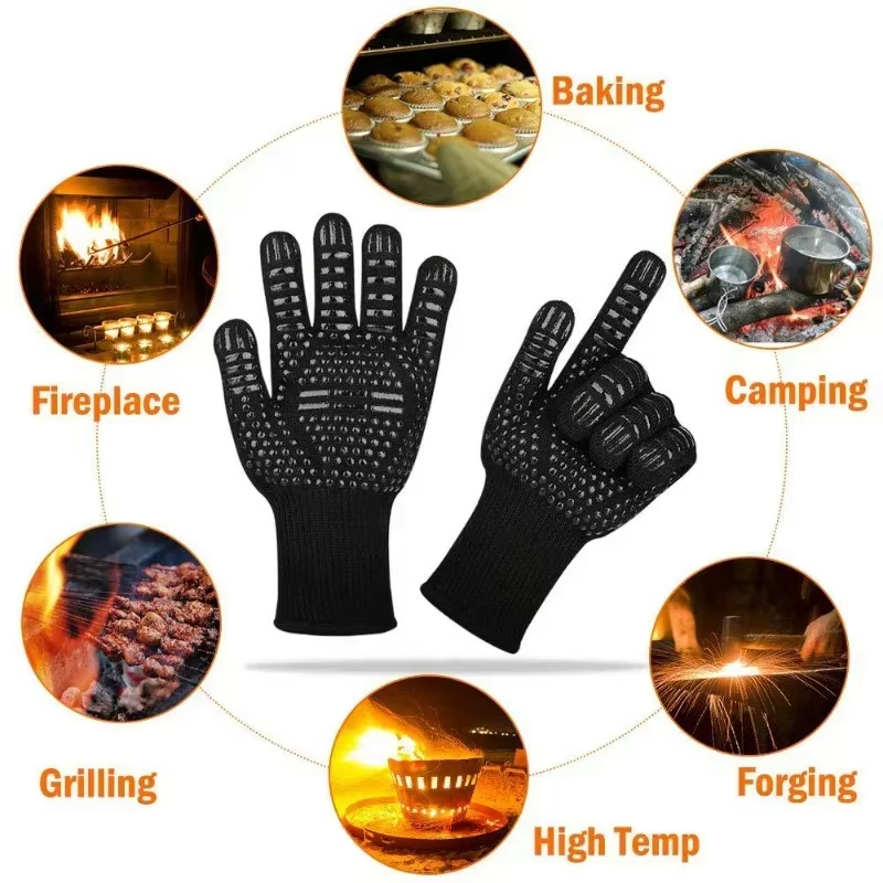 1PCS Piece BBQ Gloves High Tem - Oven Mitt Silicone recensione e prezzo