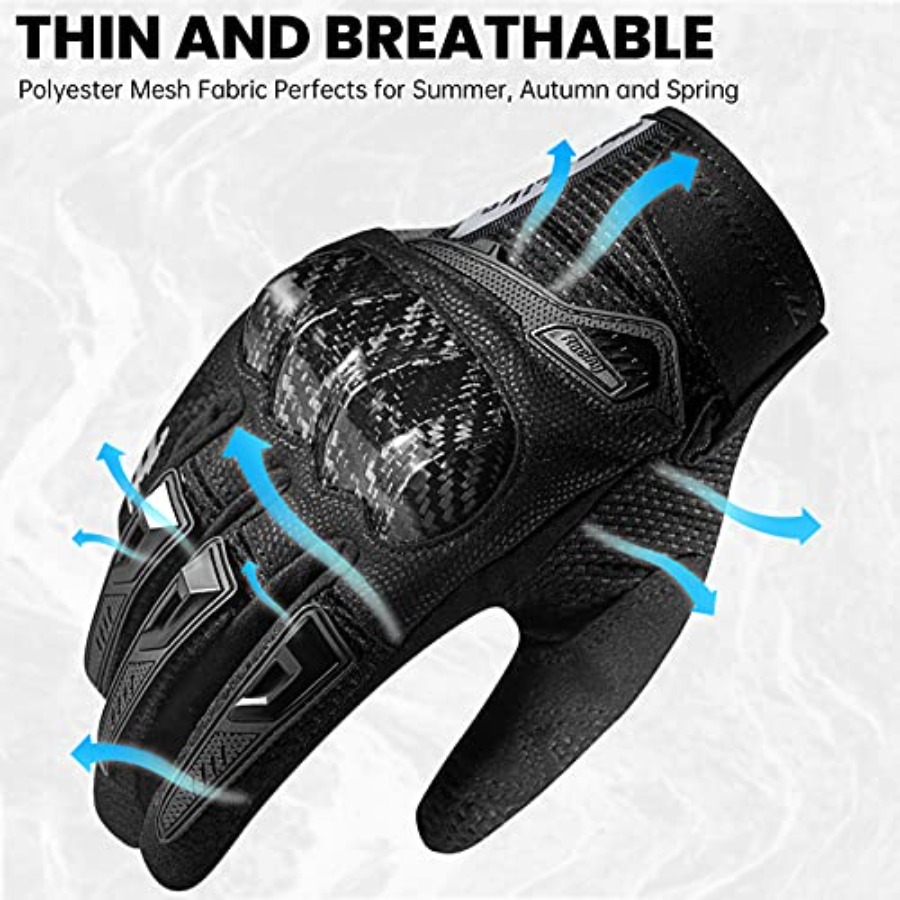 Motorcycle Gloves Touchscreen  - Motorcycle Glove Knuckle recensione e prezzo