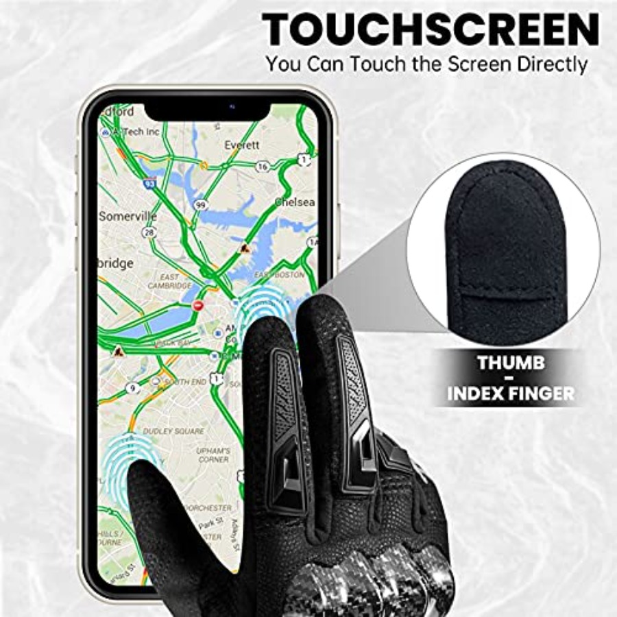Motorcycle Gloves Touchscreen  - Motorcycle Glove Knuckle recensione e prezzo