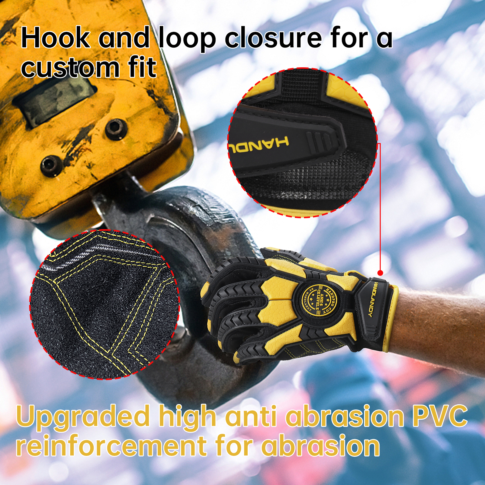 PVC Reinforced Impact Protecti - Work Glove Impact recensione e prezzo