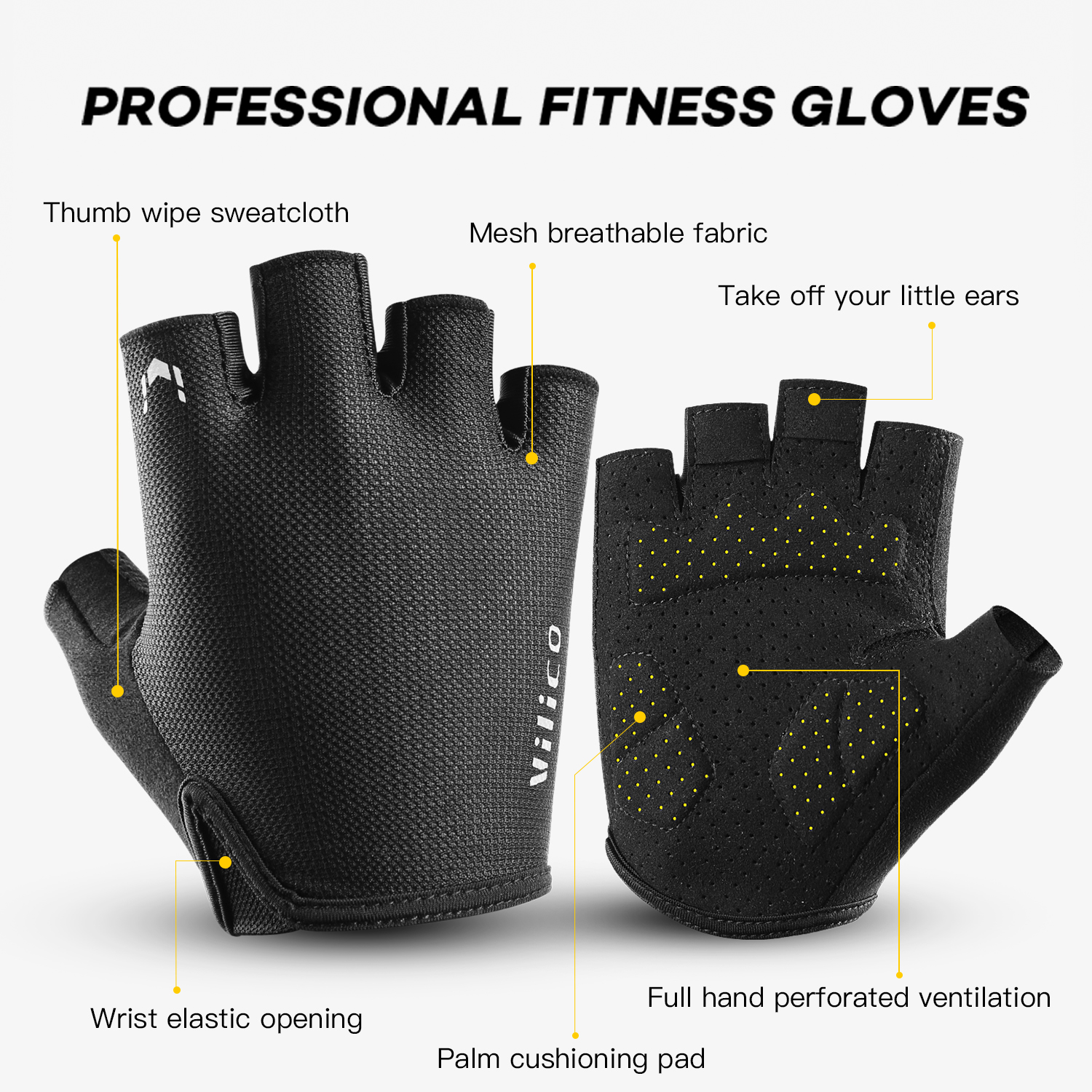 Vilico Sports Cycling Gloves H - Workout Glove Gym recensione e prezzo