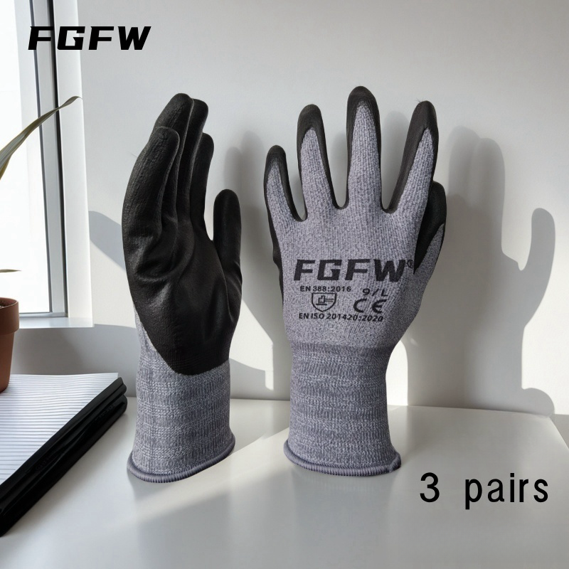 3 Pairs Soft Breathable Spande - Nitrile Mechanic Glove recensione e prezzo