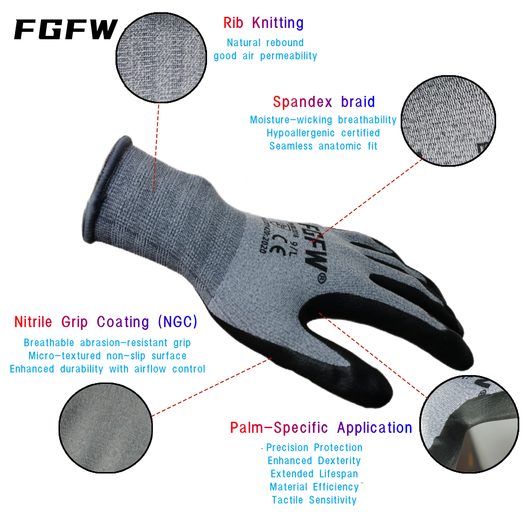 3 Pairs Soft Breathable Spande - Nitrile Mechanic Glove recensione e prezzo
