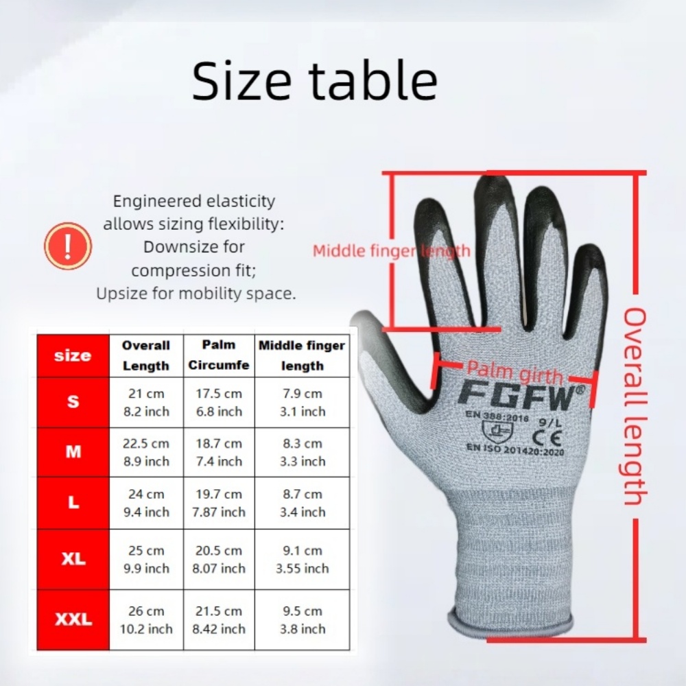 3 Pairs Soft Breathable Spande - Nitrile Mechanic Glove recensione e prezzo