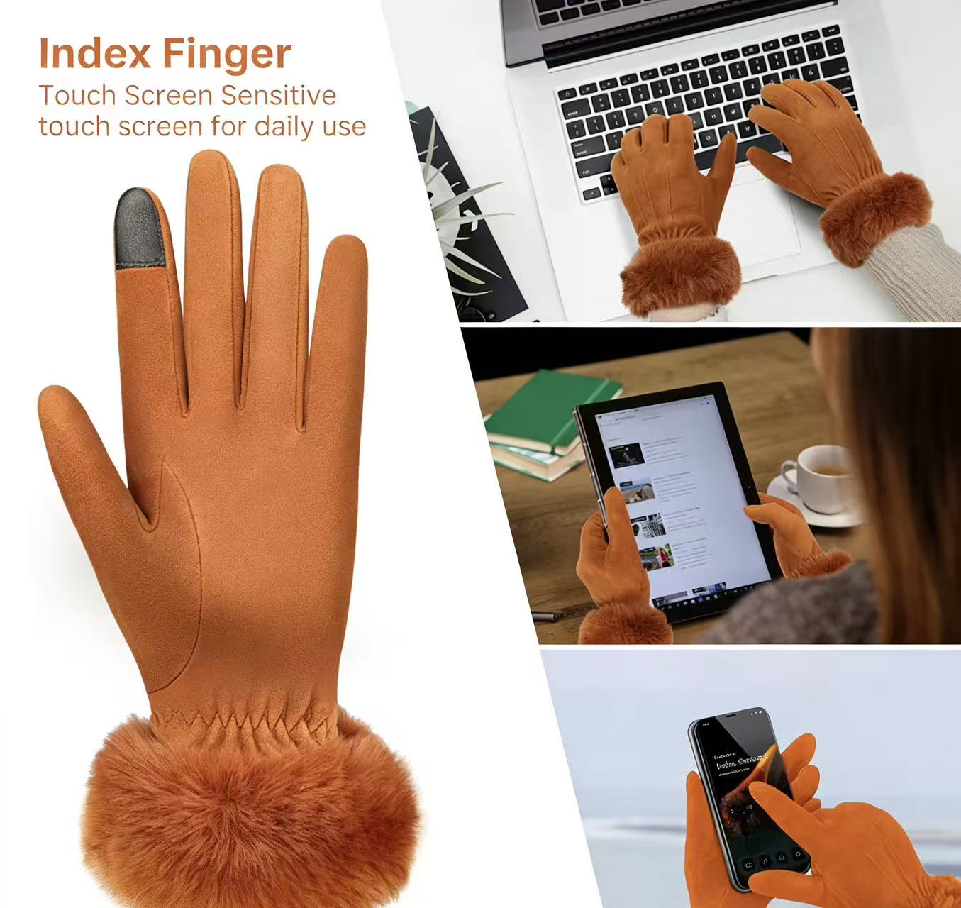 Women's Deerskin Warm Gloves A - Wool Glove Lined recensione e prezzo