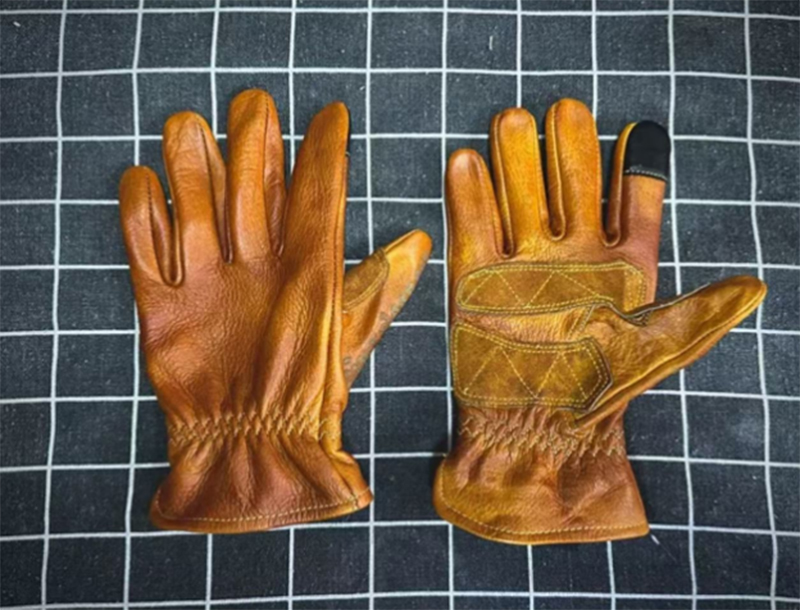 Handmade Genuine Leather Retro - Motorcycle Glove Knuckle recensione e prezzo