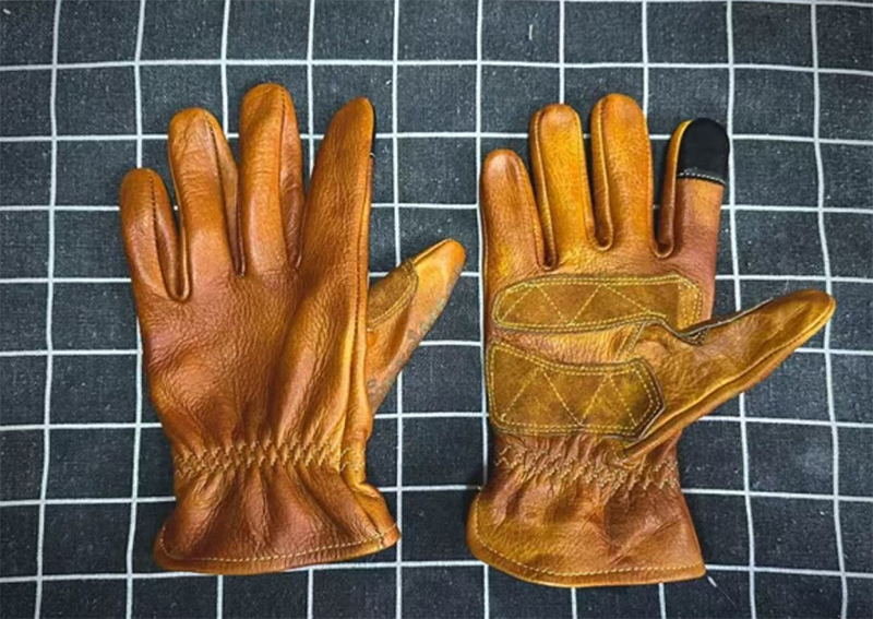 Handmade Genuine Leather Retro - Motorcycle Glove Knuckle recensione e prezzo