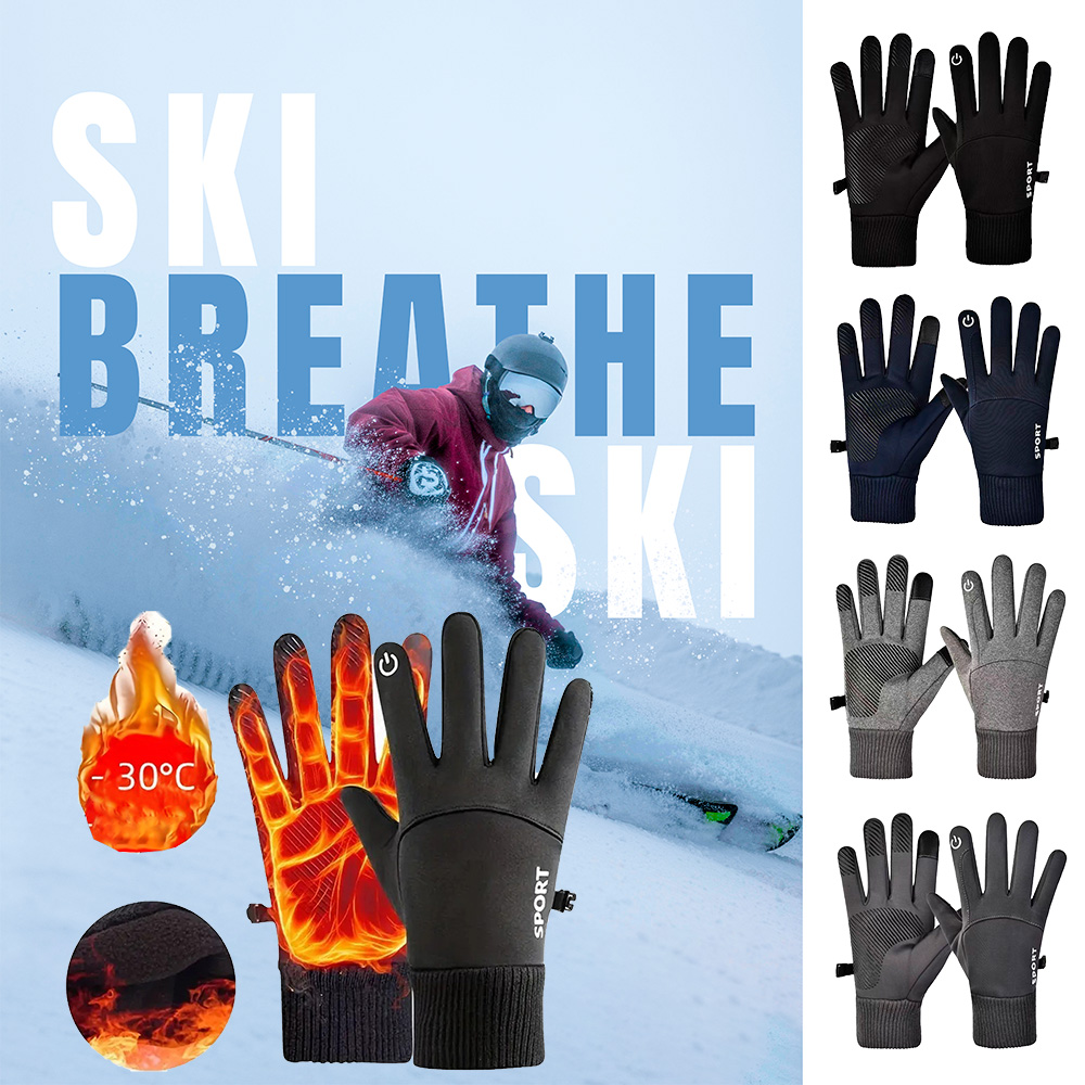 Winter Cycling Gloves Windproo - Ski Glove Waterproof recensione e prezzo