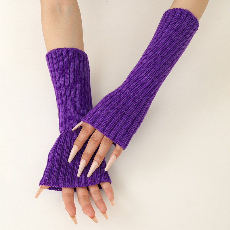 Girls Colorful Warm Knitted Ar - Fingerless Glove Knit recensione e prezzo