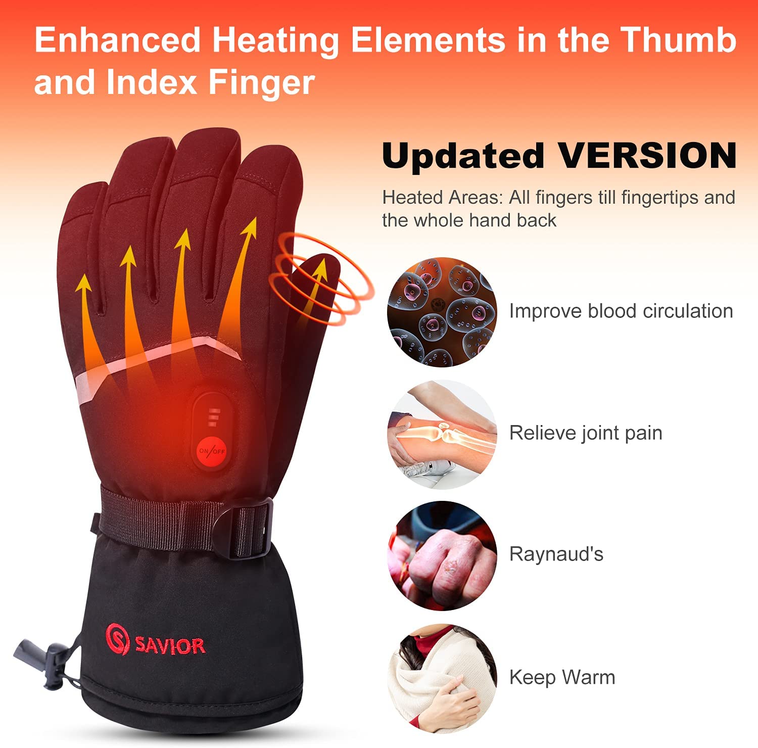 SNOW DEER Winter Heated Gloves - Ski Glove Waterproof recensione e prezzo