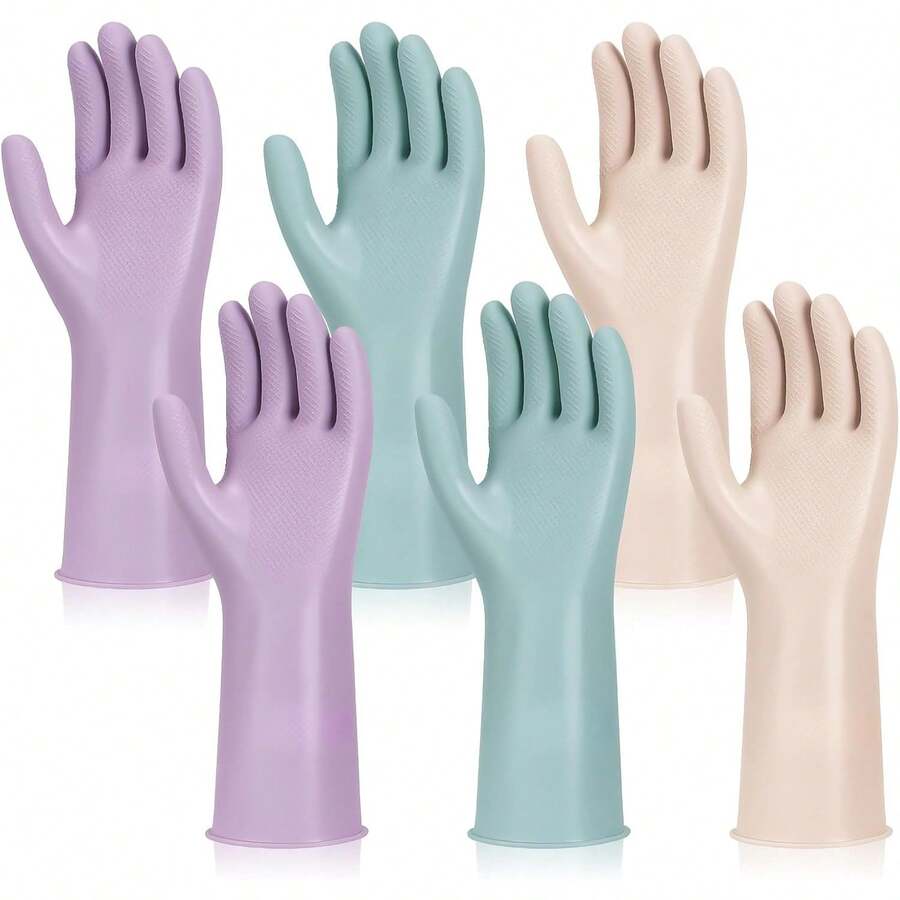 6 Pairs Rubber Cleaning Gloves - Dish Glove Rubber recensione e prezzo