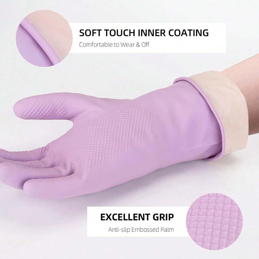 6 Pairs Rubber Cleaning Gloves - Dish Glove Rubber recensione e prezzo