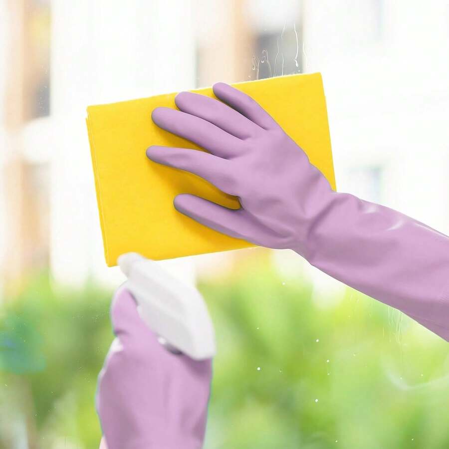 6 Pairs Rubber Cleaning Gloves - Dish Glove Rubber recensione e prezzo