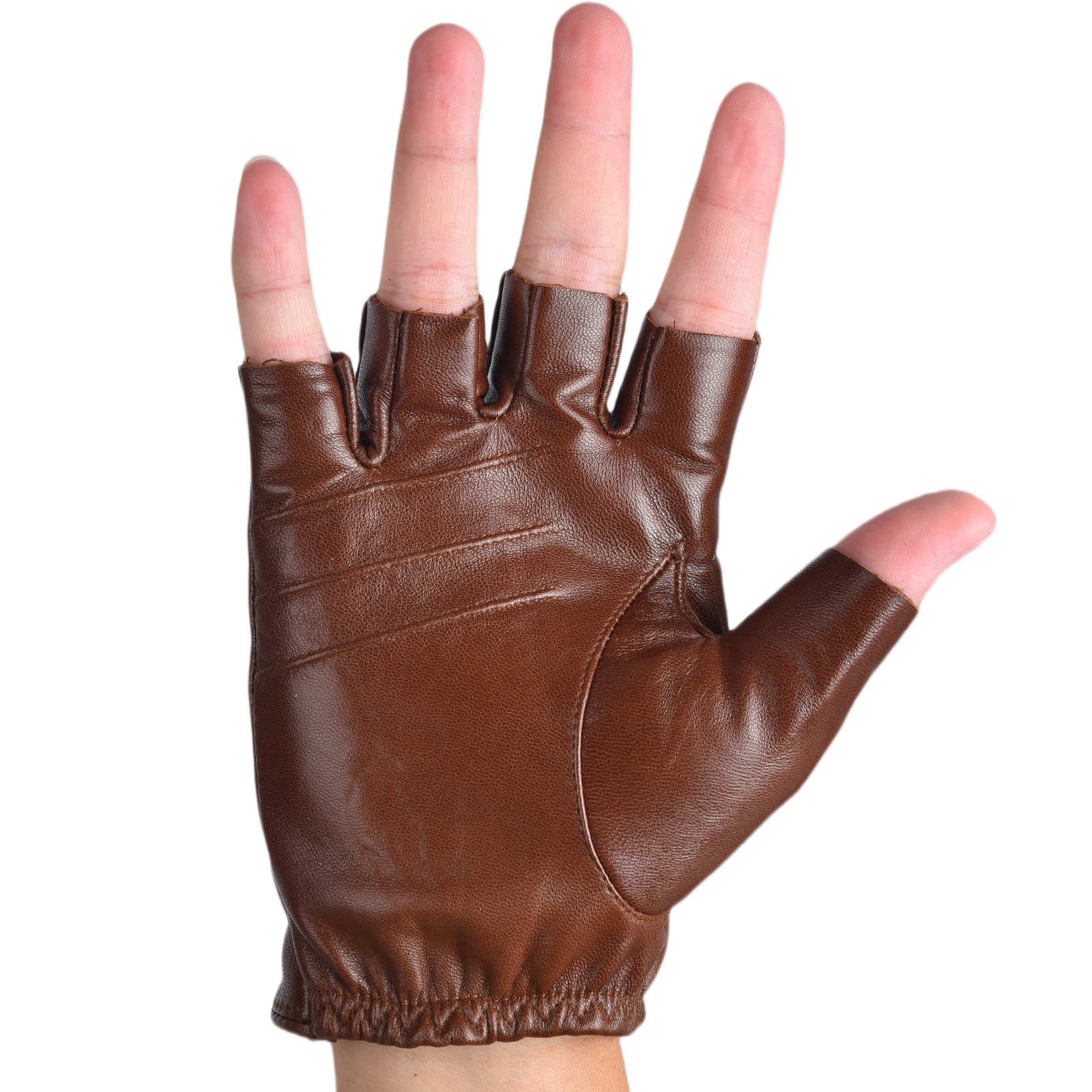 Mens Fingerless Half Finger Le - Leather Driving Glove recensione e prezzo