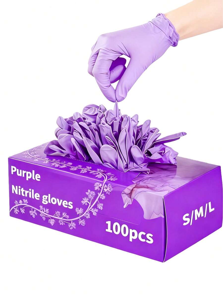 100/50/4pcs Disposable Purple  - Latex Disposable Glove recensione e prezzo
