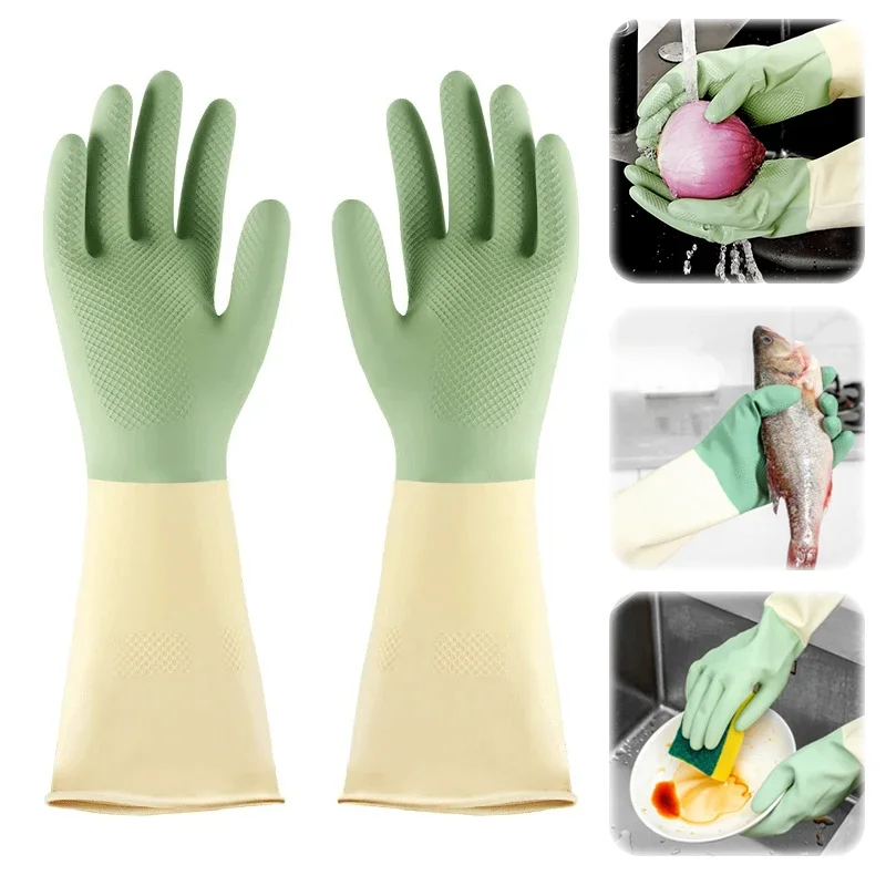Thickened Kitchen Gloves, Dish - Dish Glove Rubber recensione e prezzo
