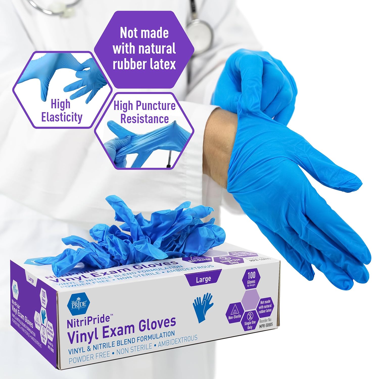 Nitrile/Vinyl Blend Exam Glove - Exam Glove Nitrile recensione e prezzo