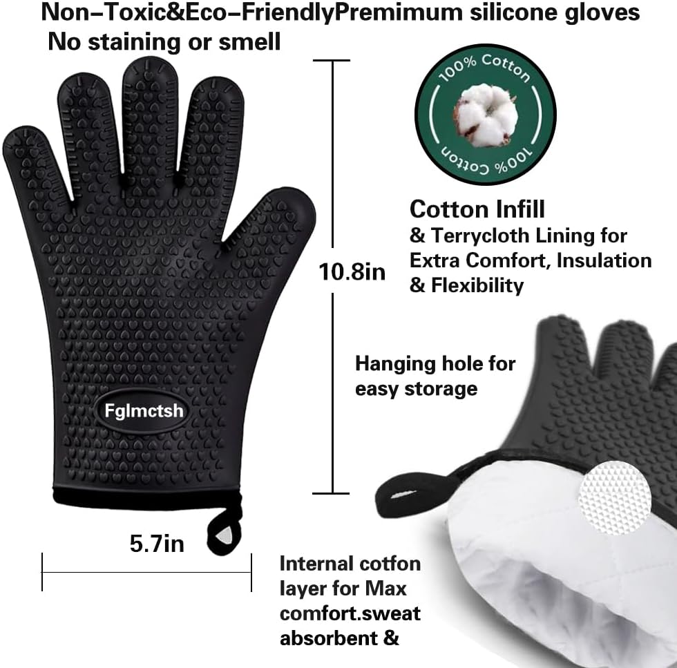 Silicone Oven Mitts, Heat Resi - Heat Resistant Glove recensione e prezzo