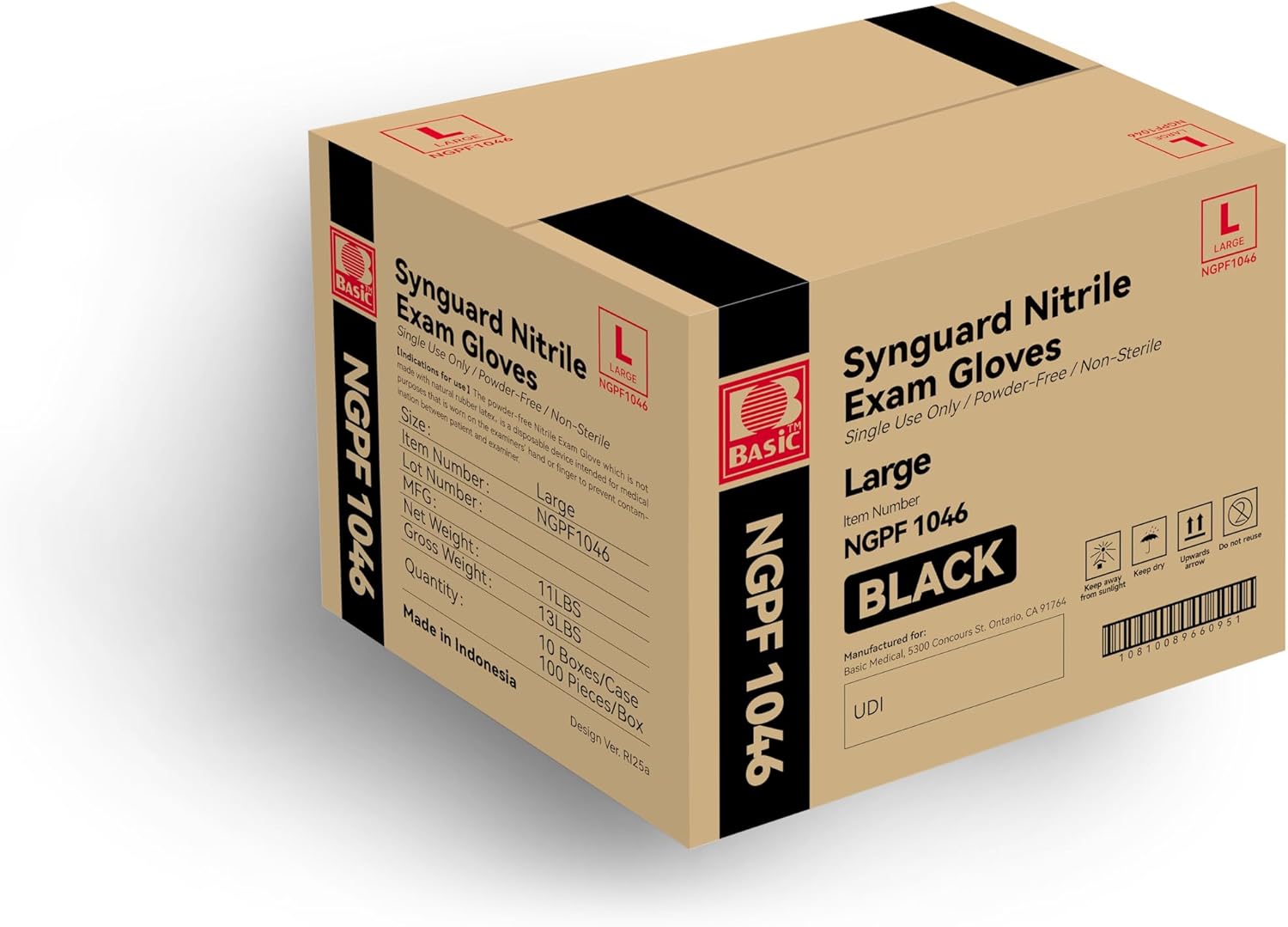 Large Black Nitrile Exam Glove - Exam Glove Nitrile recensione e prezzo