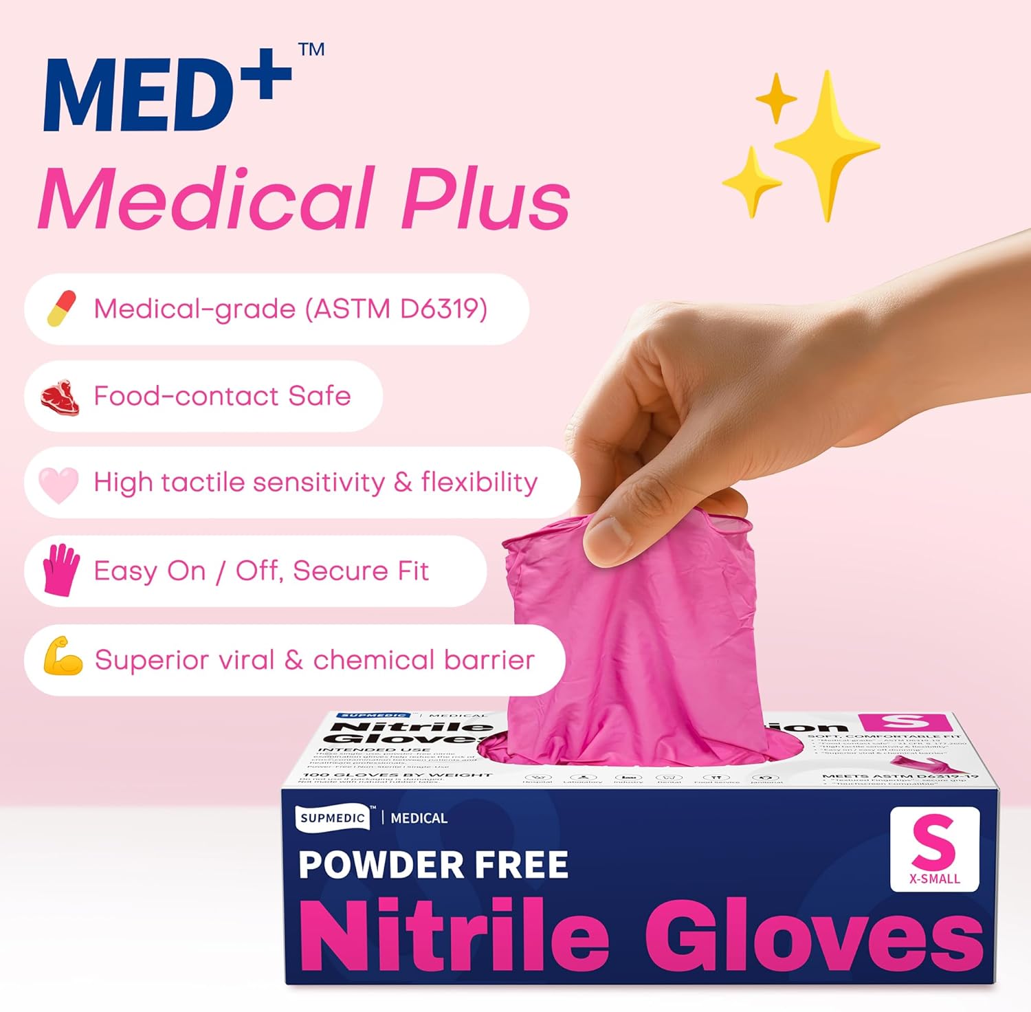 4 Mil Nitrile Exam Gloves, Pow - Exam Glove Nitrile recensione e prezzo