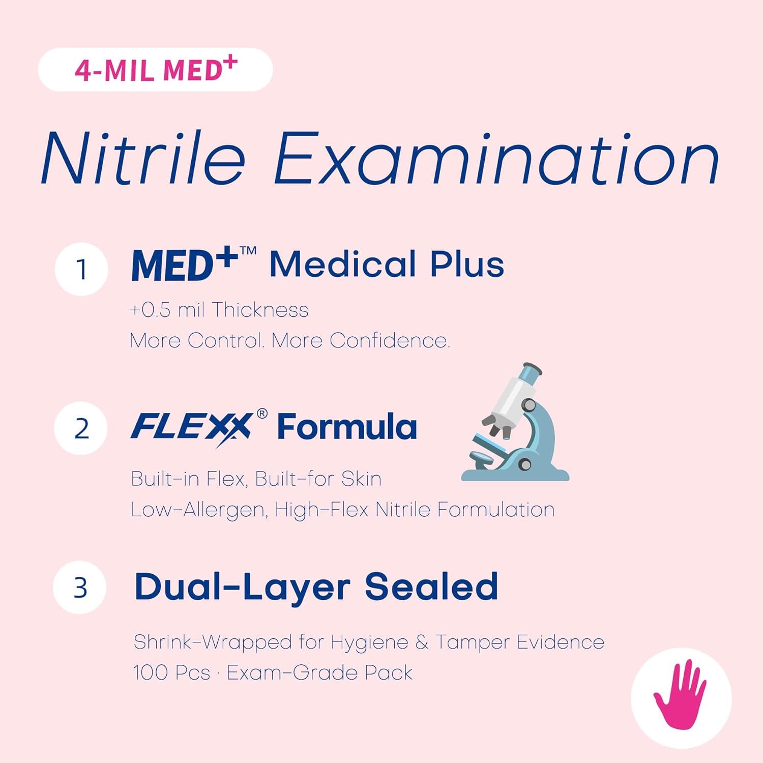 4 Mil Nitrile Exam Gloves, Pow - Exam Glove Nitrile recensione e prezzo